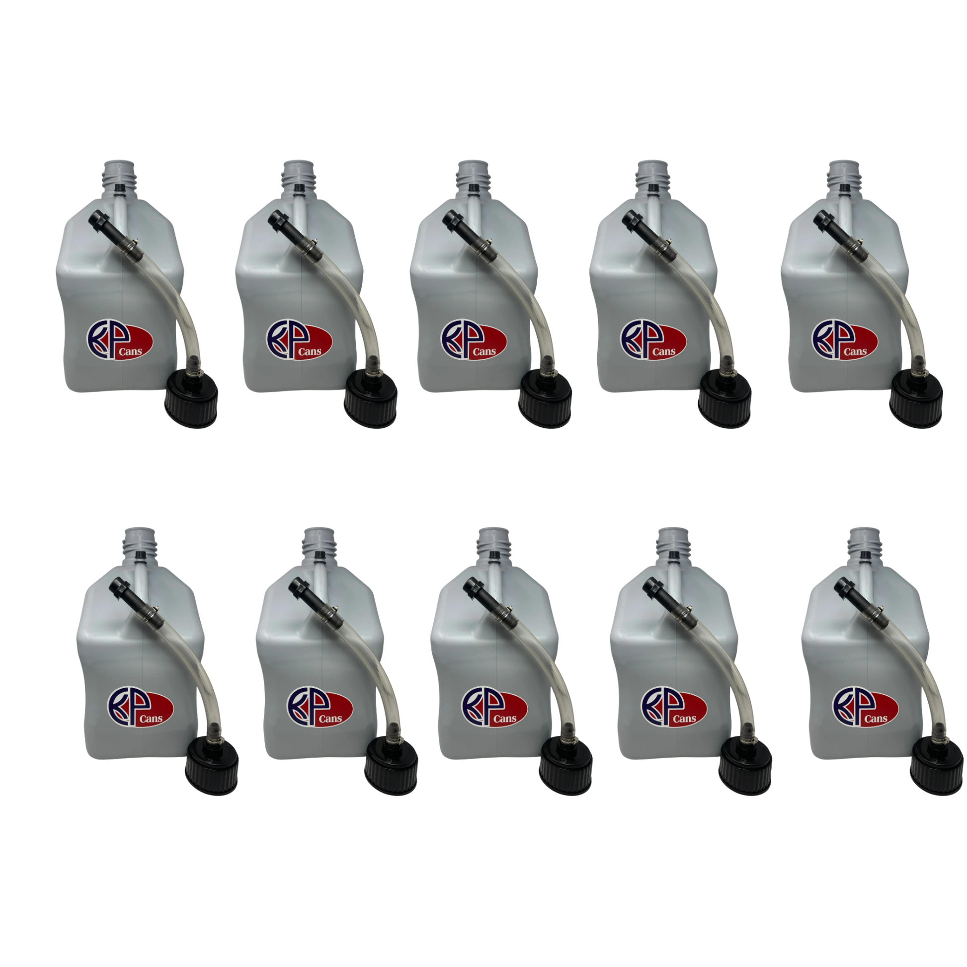 KP Cans 5.5 Gallon Square Racing Fuel Can with Flexible Hose & Cap - Kool Products