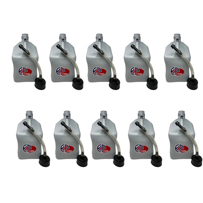 KP Cans 5.5 Gallon Square Racing Fuel Can with Flexible Hose & Cap - Kool Products