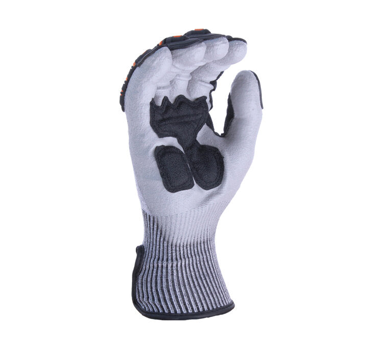 Task Gloves BT2014PUT • 13 Gauge HDPE, PU Coated, EVA Padded Palm, TPR Back of Hand - Kool Products