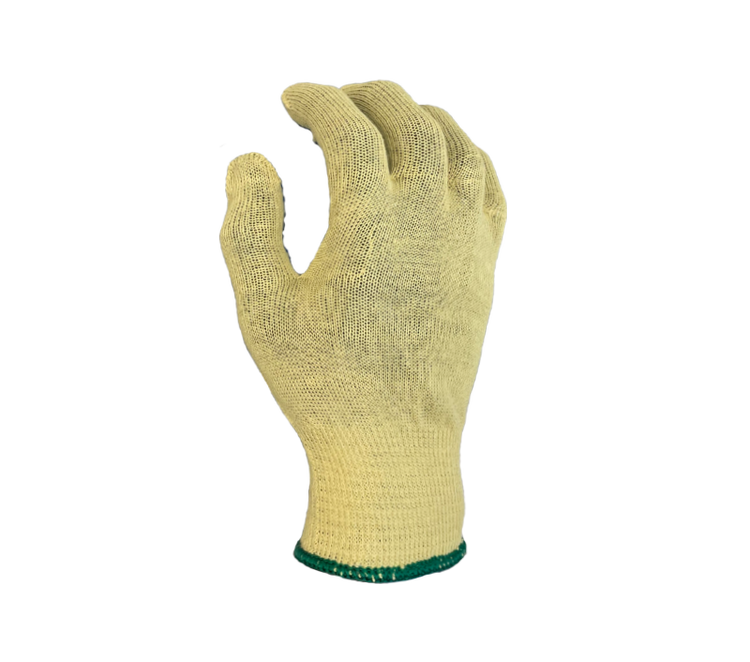 Task Gloves CM28547 15 gauge Aramid shell, One-sided Blue PVC blocks, ANSI Cut A2 - Kool Products