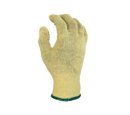 Task Gloves CM28547 15 gauge Aramid shell, One-sided Blue PVC blocks, ANSI Cut A2 - Kool Products