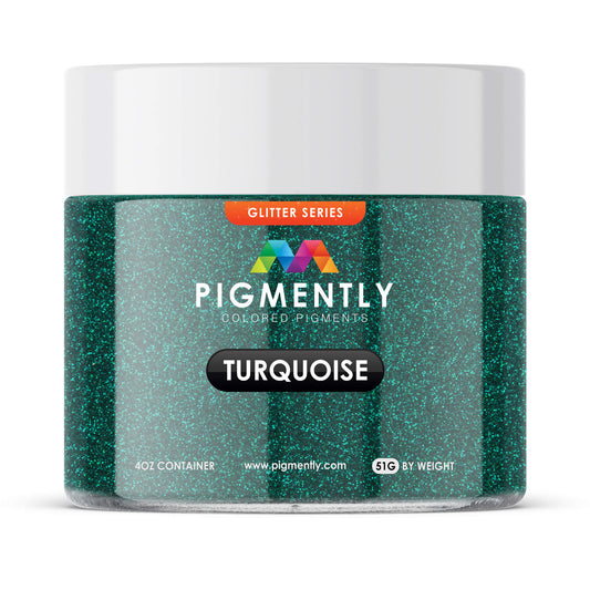 Turquoise Glitter Epoxy Powder Pigment - Kool Products