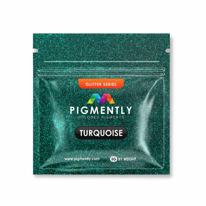 Turquoise Glitter Epoxy Powder Pigment - Kool Products
