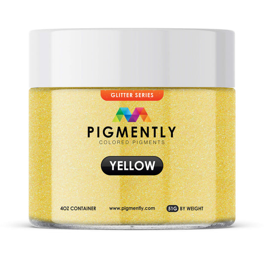 Yellow Glitter Epoxy Powder Pigment - Kool Products