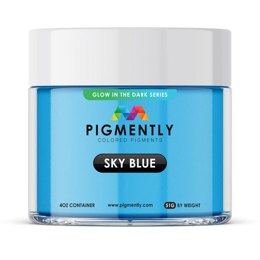 Sky Blue Glow in the Dark Epoxy Powder Pigment - Kool Products