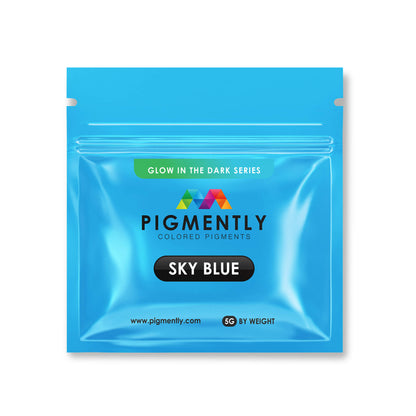 Sky Blue Glow in the Dark Epoxy Powder Pigment - Kool Products