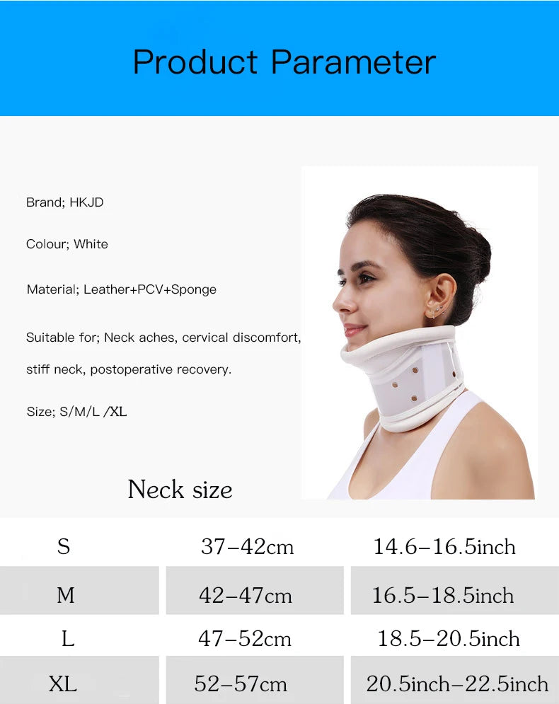 Medical Cervical Neck brace Collar with Chin Support for Stiff Relief Cervical Collar correct neck support pain Bone Care health - Kool Products