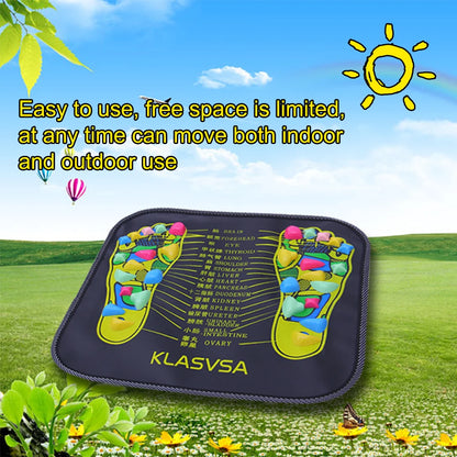 KLASVSA Reflexology Walk Stone Foot Leg Pain Relieve Relief Walk Massager Mat Health Care Acupressure Mat Pad massageador - Kool Products