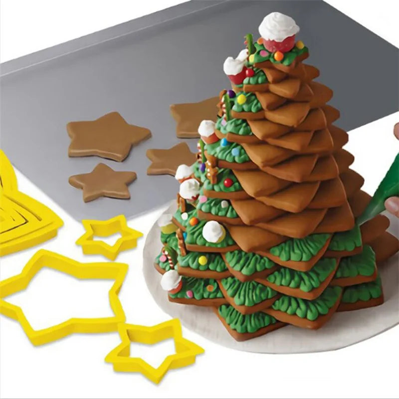 Stainless Steel Christmas Cookie Cutters Set Mold Gingerbread House Biscoito Biscuit Mould Xmas Tree Baking Accessories 2022 - Kool Products