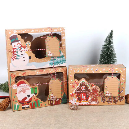 Christmas paper Kids Candy Box Bag Navidad 2021 New year christmas home decoration Natal gift bags Kerst Noel Treats packing box - Kool Products