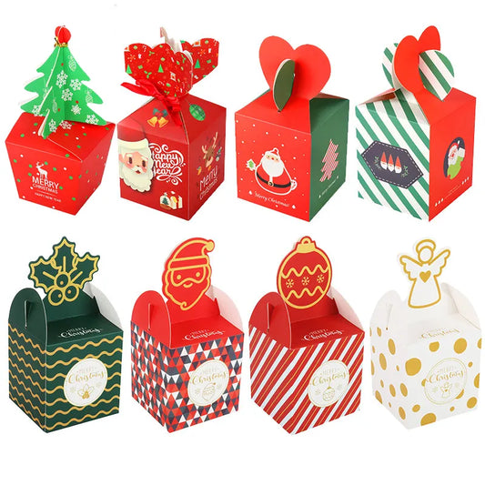 Christmas paper Kids Candy Box Bag Navidad 2021 New year christmas home decoration Natal gift bags Kerst Noel Treats packing box - Kool Products