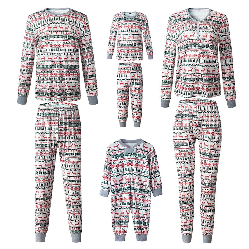 2023 Family Christmas Matching Pajamas Set Xmas Adult Kids Mother And Daughter Father Son Sleepwear Baby Family Look Outfits - Kool Products