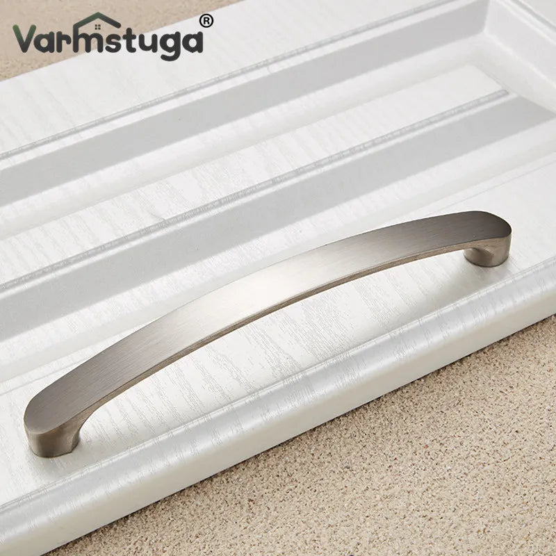 VARMSTUGA Cabinet Handles Knobs Aluminum Alloy Door Kitchen Knobs Brushed Cabinet Pulls Drawer Modern Furniture Handle Hardware - Kool Products