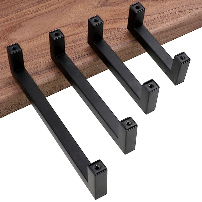 RUNBAZEF Modern Black Cabinet Handle Square Furniture Hardware Stainless Steel Kitchen Door Knobs Cupboard Wardrobe Drawer Pulls - Kool Products