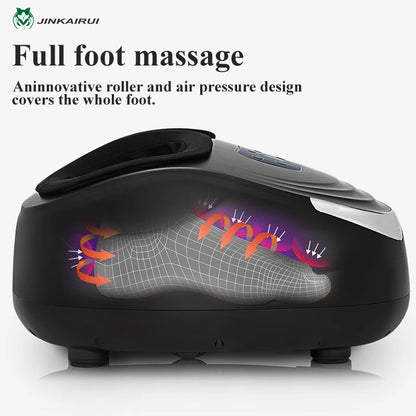 JinKaiRui Electric Vibrator Foot Massager Shiatsu Kneading Vibrator Massage Machine Infrared Heating Therapy Health Care Device - Kool Products