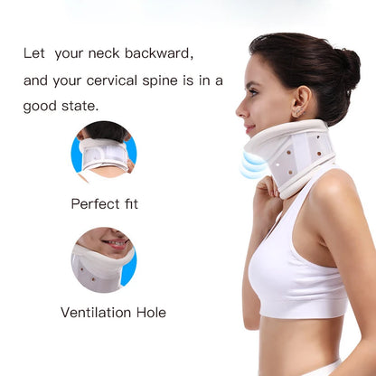 Medical Cervical Neck brace Collar with Chin Support for Stiff Relief Cervical Collar correct neck support pain Bone Care health - Kool Products