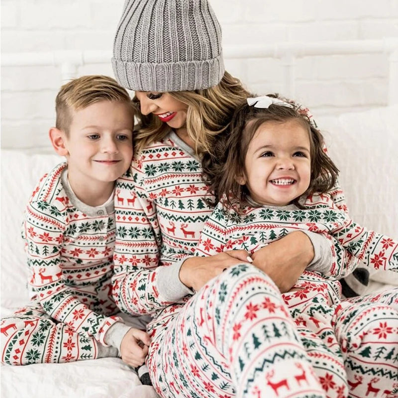 2023 Family Christmas Matching Pajamas Set Xmas Adult Kids Mother And Daughter Father Son Sleepwear Baby Family Look Outfits - Kool Products