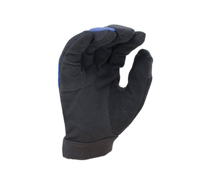 Task Gloves MT1002 Ergonomical Mechanic Synthetic Leather, Black palm/Blue back - Kool Products