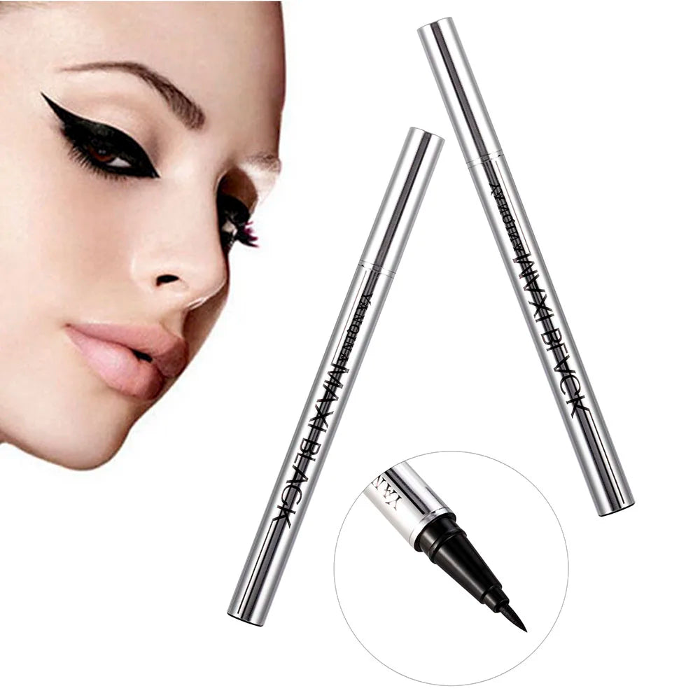 YANQINA Ultimate Black Long Lasting Eye Liner Pencil Waterproof Eyeliner Smudge-Proof Cosmetic Beauty Makeup Liquid Delineador