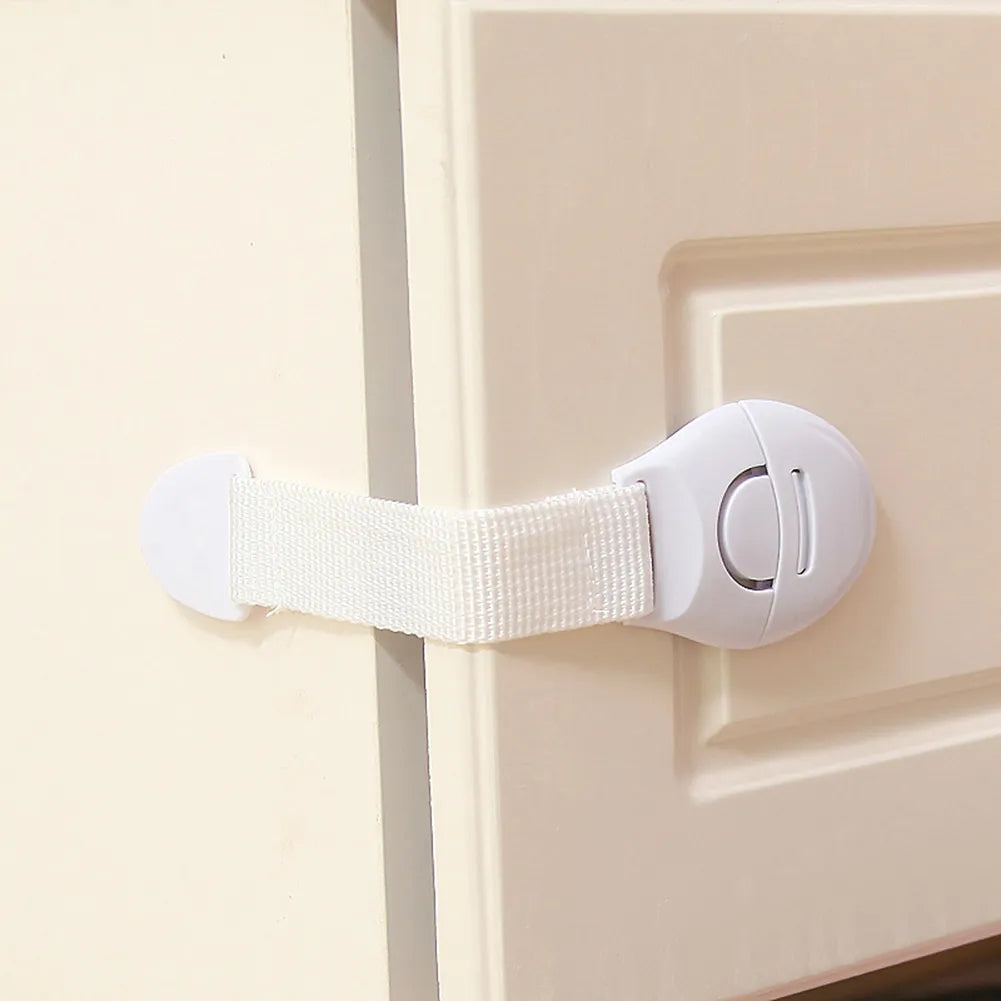 10pcs Child Safety Cabinet Lock Baby Proof Security Protector Drawer Door Cabinet Lock Plastic Protection Kids Safety Door Lock - Kool Products