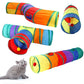 Cats Tunnel Foldable Pet Cat Toys Kitty Pet Training Interactive Fun Toy Tunnel Bored For Puppy Kitten Rabbit Play Tunnel Tube