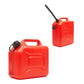 1.3/2.6Gallon 5L 10L JerryCan with Spout, Plastic Cans Gas Tanks EmergencyBackup SUV Petrol Diesels Storage F1CF