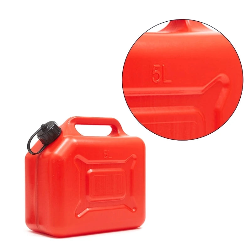 1.3/2.6Gallon 5L 10L JerryCan with Spout, Plastic Cans Gas Tanks EmergencyBackup SUV Petrol Diesels Storage F1CF