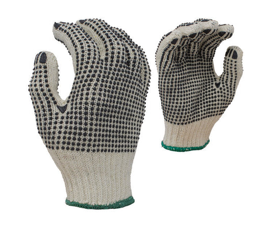 Task Gloves TSK11201 • 7 Gauge Standard Weight Cotton/Poly, w/ 2-Sided PVC Dots - Kool Products