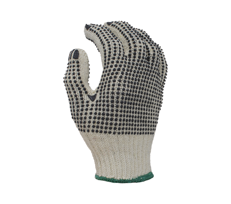 Task Gloves Knit PVC Grip Gloves TSK11201 • 7 Gauge Standard Weight Cotton/Poly, w/ 2-Sided PVC Dots 12 Pack - Kool Products