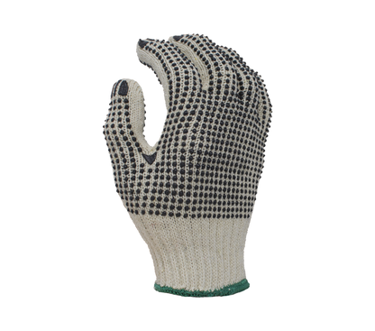 Task Gloves Knit PVC Grip Gloves TSK11201 • 7 Gauge Standard Weight Cotton/Poly, w/ 2-Sided PVC Dots 12 Pack - Kool Products