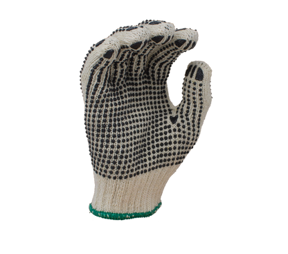 Task Gloves Knit PVC Grip Gloves TSK11201 • 7 Gauge Standard Weight Cotton/Poly, w/ 2-Sided PVC Dots 12 Pack - Kool Products