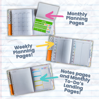 The Go Planner Insert & Sticker Book - Kool Products