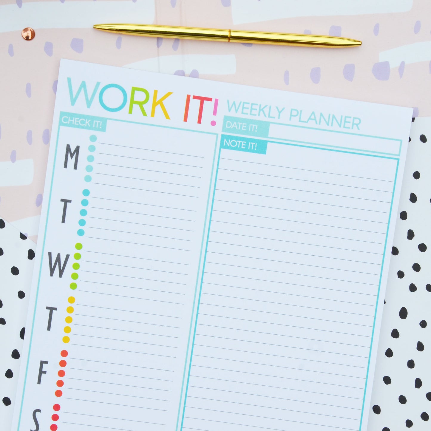 Notepad - Work It! (Weekly Notepad) - Kool Products