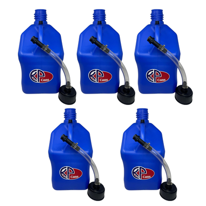 KP Cans 5.5 Gallon Square Racing Fuel Can with Flexible Hose & Cap - Kool Products