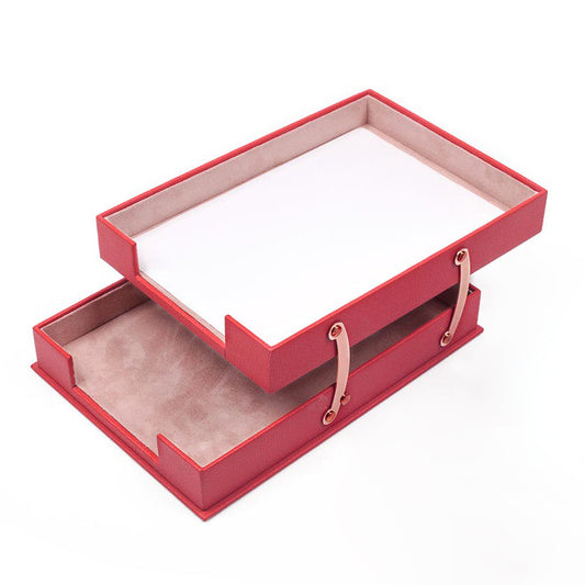 MOOG  Leather Double Document Tray - Kool Products