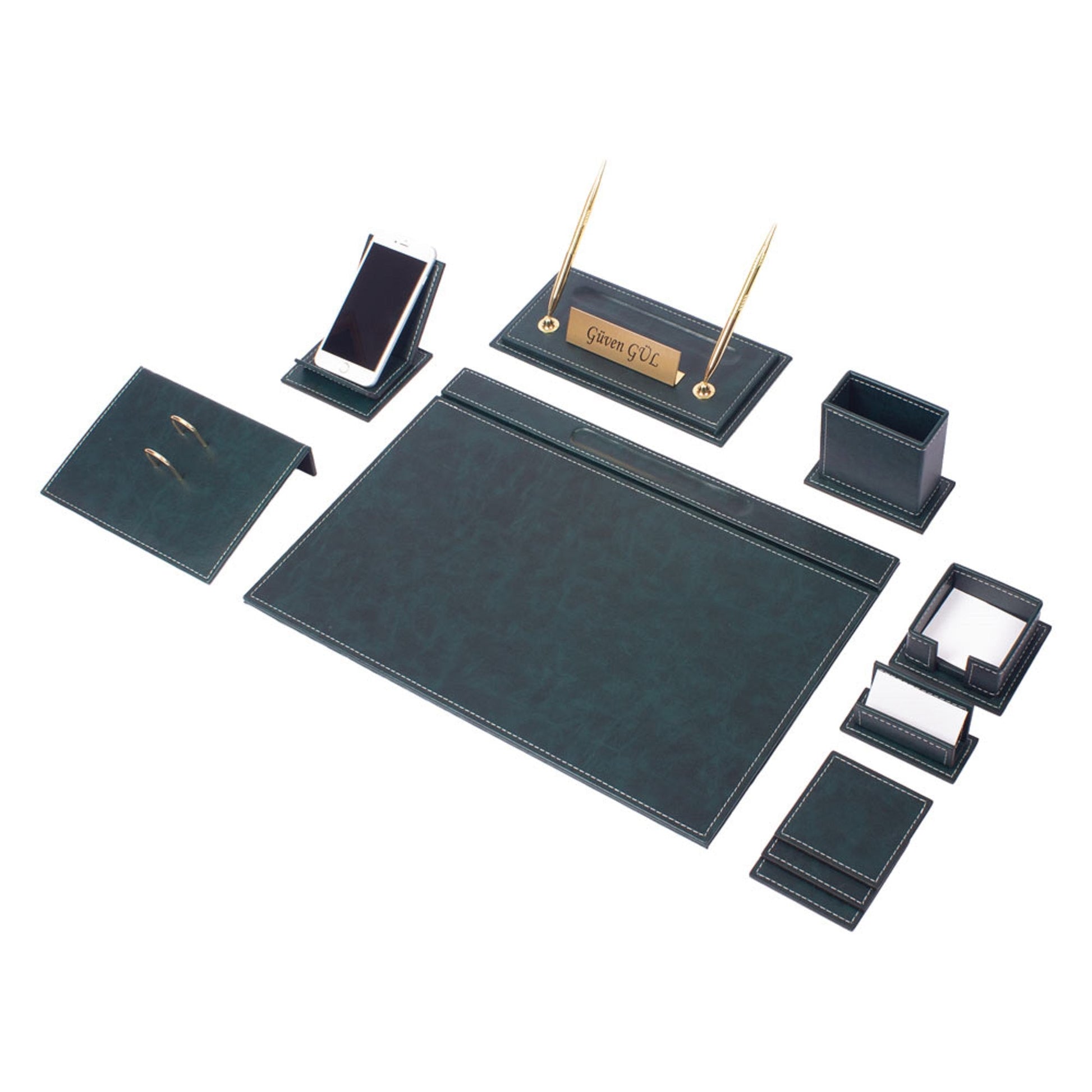 MOOG Luxury Desk Set-12 Accessories -White - 12 PCS - Kool Products