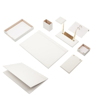 MOOG Leather Desk Set - Single Document Tray- Black - 10 PCS - Kool Products
