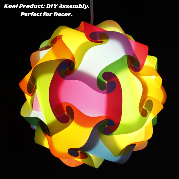 KP GlowSphere DIY Lamps - Easy to Assemble, 30pcs Pack in Various Colors - Kool Products