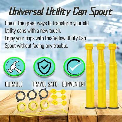 Blitz Spout Caps – Leak-Proof for Utility Cans (4-Pack) - Kool Products