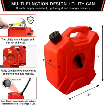 1.3-Gal Utility Can with Auto Mount & Spout – 5L - Kool Products