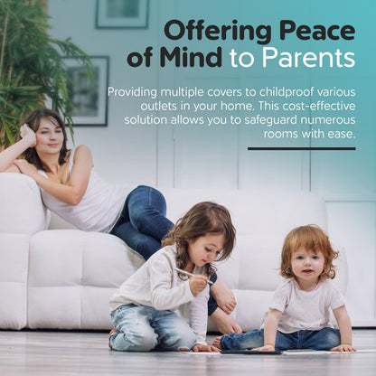 Outlet Plug Covers (40 Pack) Clear Child Proof Electrical Protector Safety Caps - Kool Products