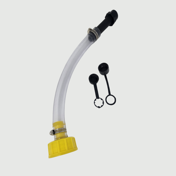 No Spill Fuel Spout – Easy Pour with Coarse & Fine Caps - Kool Products