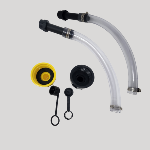 No Spill Fuel Spout – Easy Pour with Coarse & Fine Caps - Kool Products