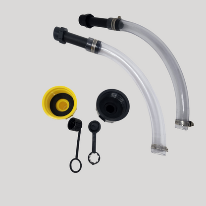 No Spill Fuel Spout – Easy Pour with Coarse & Fine Caps - Kool Products