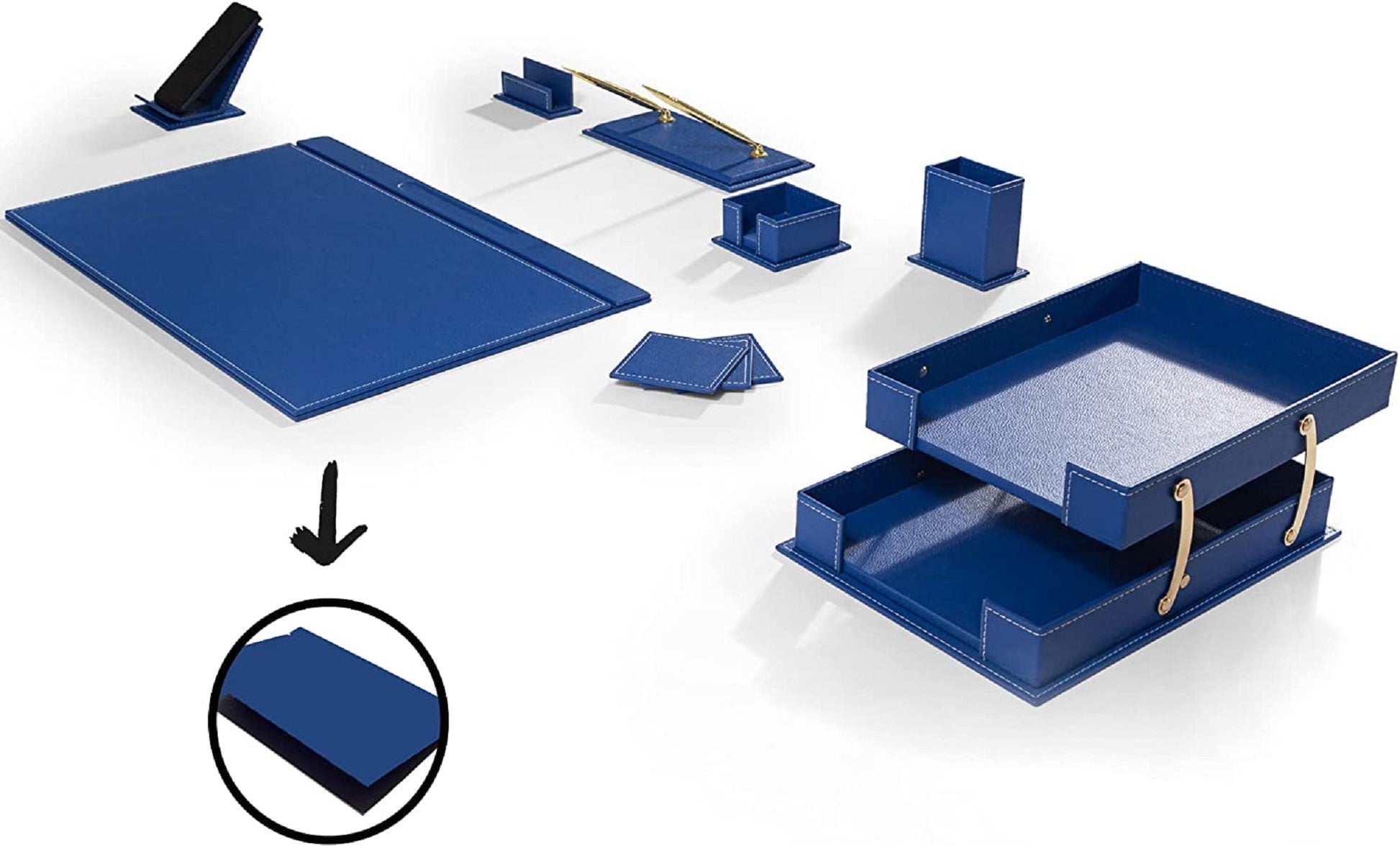 MOOG Classic Desk Organizer - Blue - 12 PCS - Kool Products