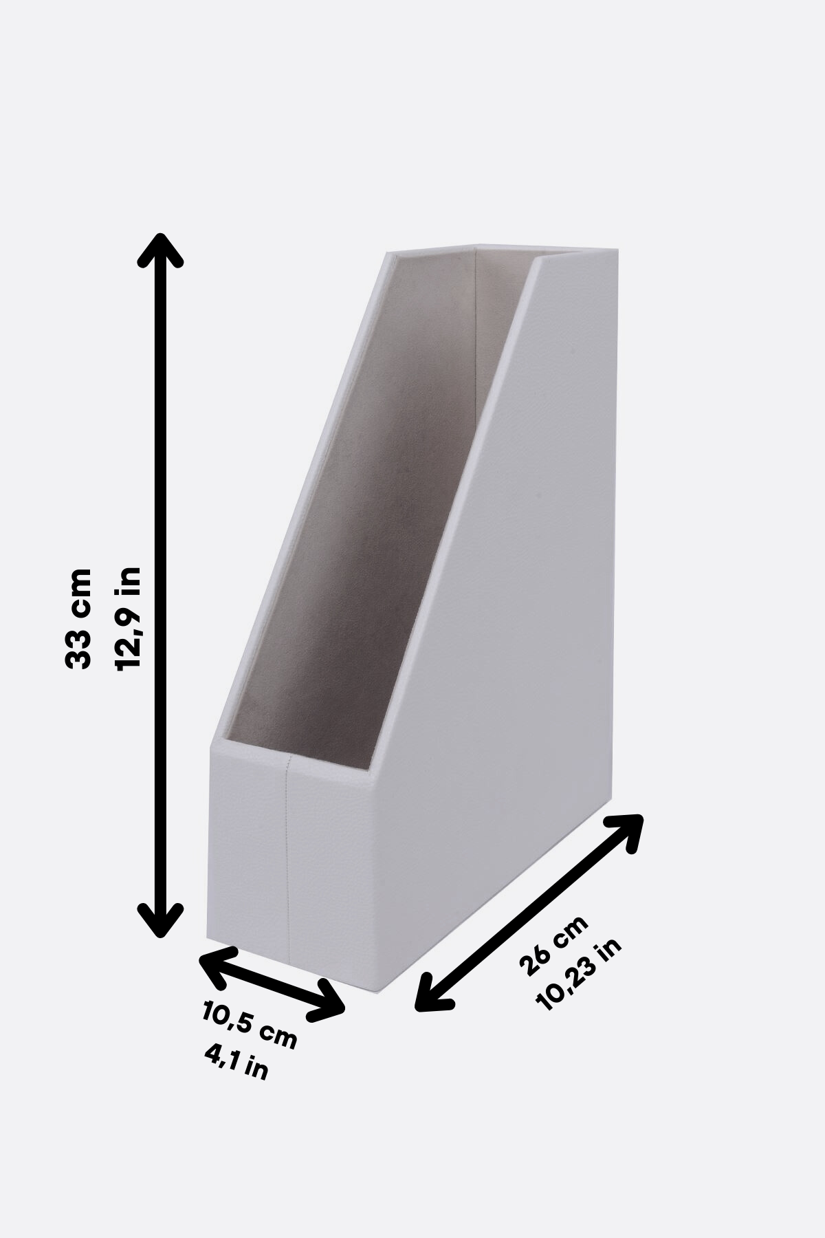 MOOG Faux Leather Magazines Holder- File Organizer - Kool Products