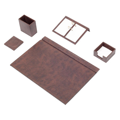 MOOG Leather Desk Set -  5 PCS - Kool Products