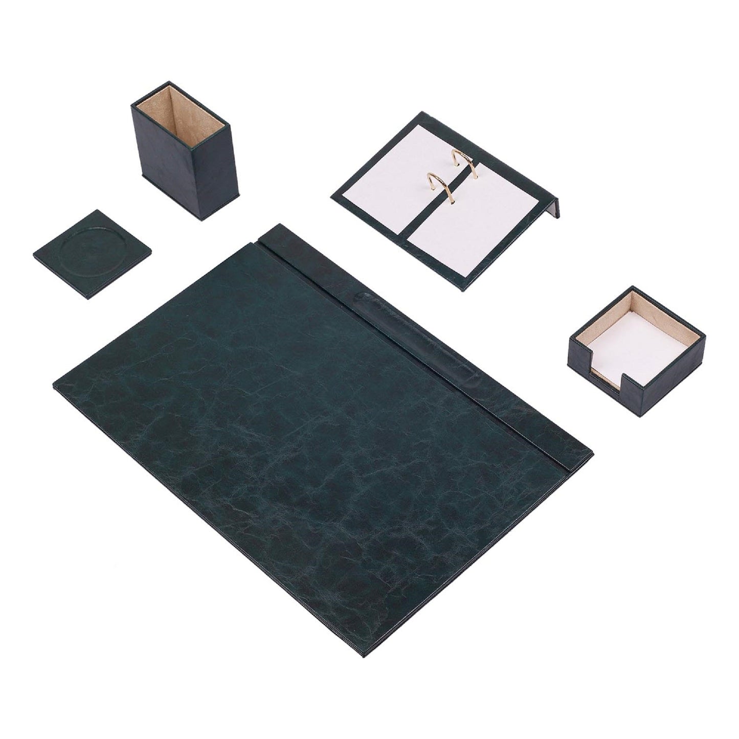 MOOG Leather Desk Set -  5 PCS - Kool Products