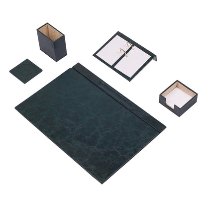 MOOG Leather Desk Set -  5 PCS - Kool Products