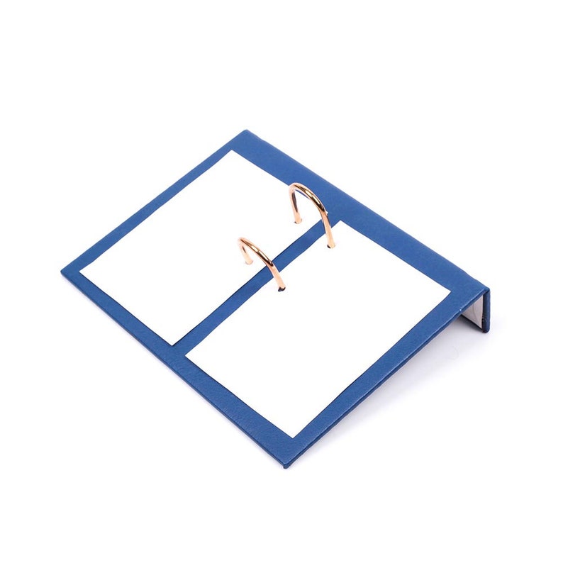 MOOG Leather Desk Set - Double Document Tray- Blue - 10 PCS - Kool Products